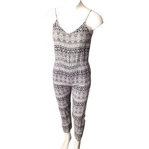 Black and White Patterned Jumpsuit size XSmall